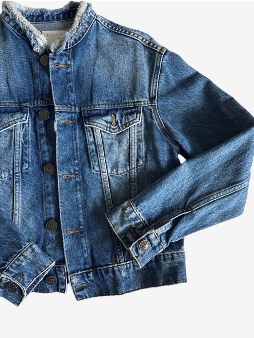 SANDRO DENIM JACKET - Picture 5 of 8